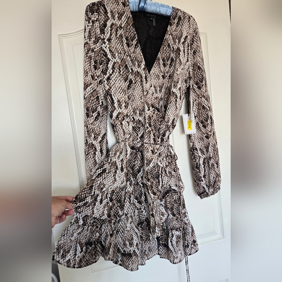 Wrap Snakeskin Dress- NWT! - Picture 2 of 8